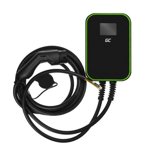Green Cell Wallbox 22kw With Type 2 Cable 6m Gc Powerbox Charger For Tesla Model 3sxy I3 Id3 Id4 E Tron Ev6 Leaf Zoe5